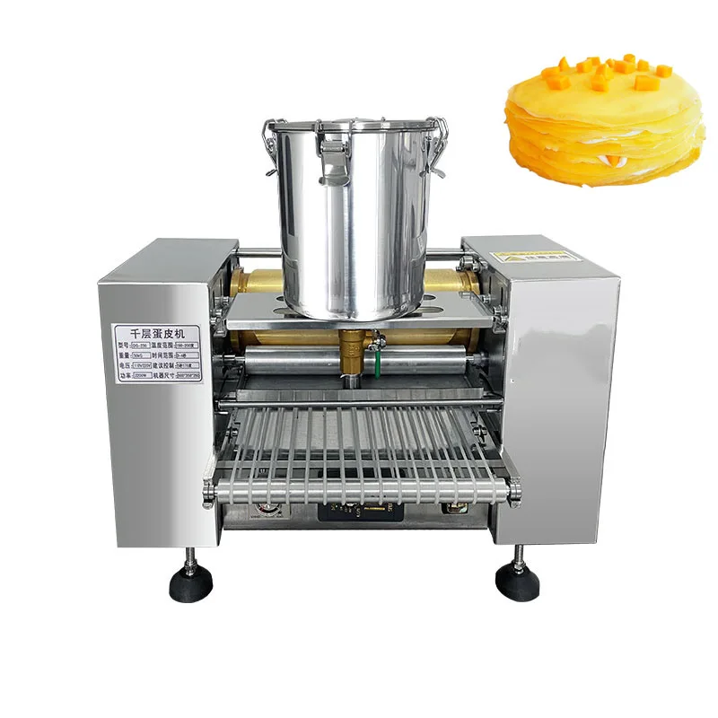 Industrial Commercial Electric Automatic Thousand Layer Cake Maker Mini Souffle Crepe Pancake Making Machine for Sale
Industrial Commercial Electric Automatic Thousand Layer Cake Maker Mini Souffle Crepe Pancake Making Machine for Sale