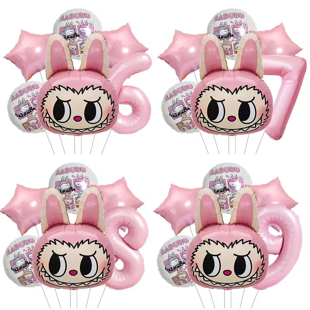 6Pcs/Set Cartoon Anime Cute Labubu Theme Aluminum Film Balloon Kids Birthday Party Decoration Balloon Baby Shower Globos Toy
6Pcs/Set Cartoon Anime Cute Labubu Theme Aluminum Film Balloon Kids Birthday Party Decoration Balloon Baby Shower Globos Toy
