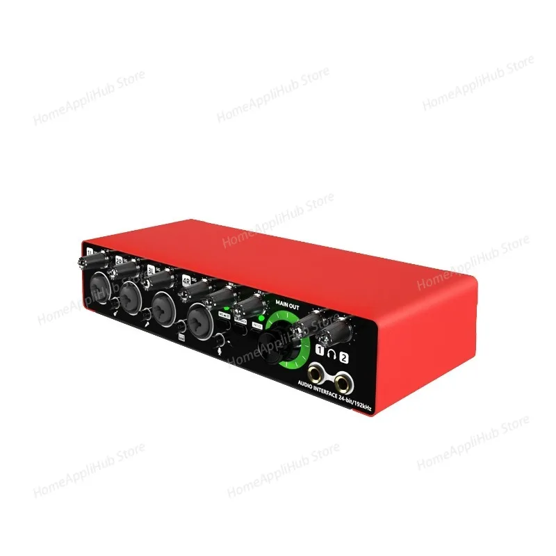 For 4-channel Audio Interface, Dual-channel External Microphone,sound Card,professional Recording,band Audio,dubbing, Headphones
For 4-channel Audio Interface, Dual-channel External Microphone,sound Card,professional Recording,band Audio,dubbing, Headphones