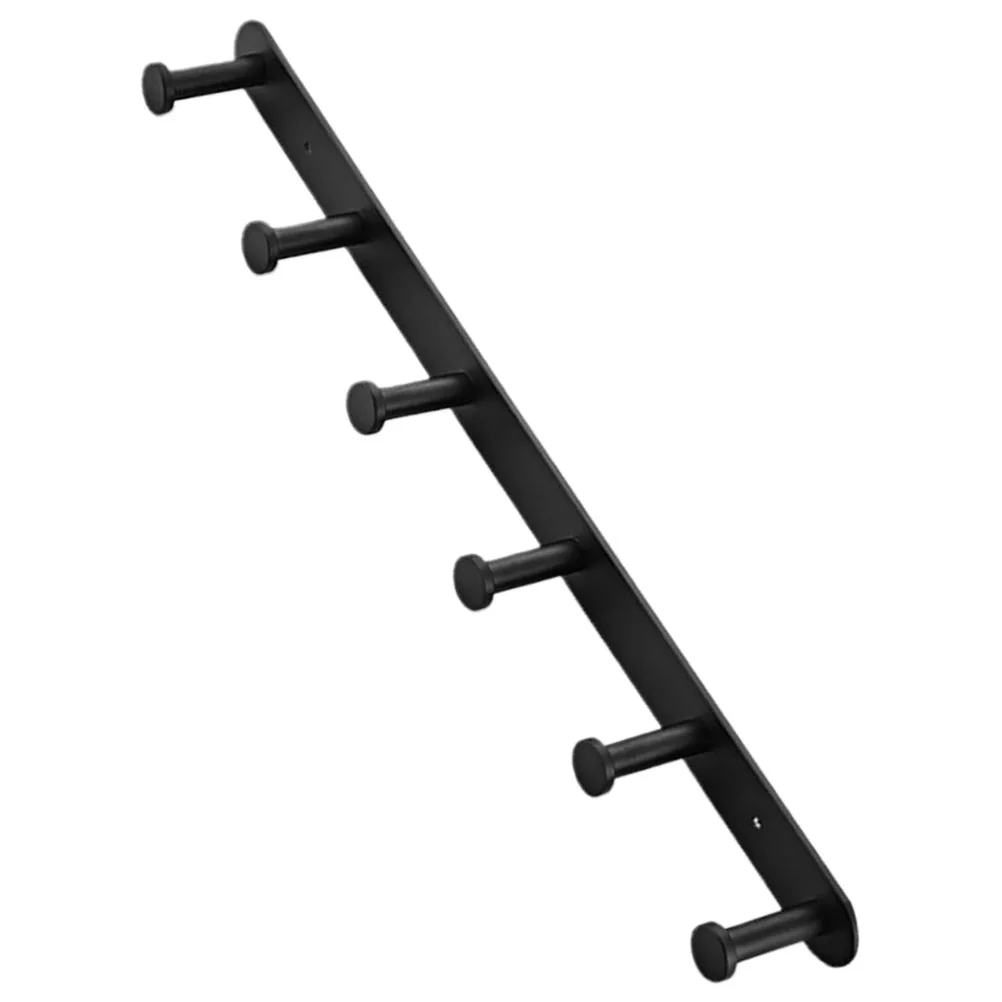 6 Hooks Black Wall Mounted Coat Rack No Drilling Aluminum Home Decor Garment Hat Hanging Rack Key Hook Bedroom Storage Modern
6 Hooks Black Wall Mounted Coat Rack No Drilling Aluminum Home Decor Garment Hat Hanging Rack Key Hook Bedroom Storage Modern