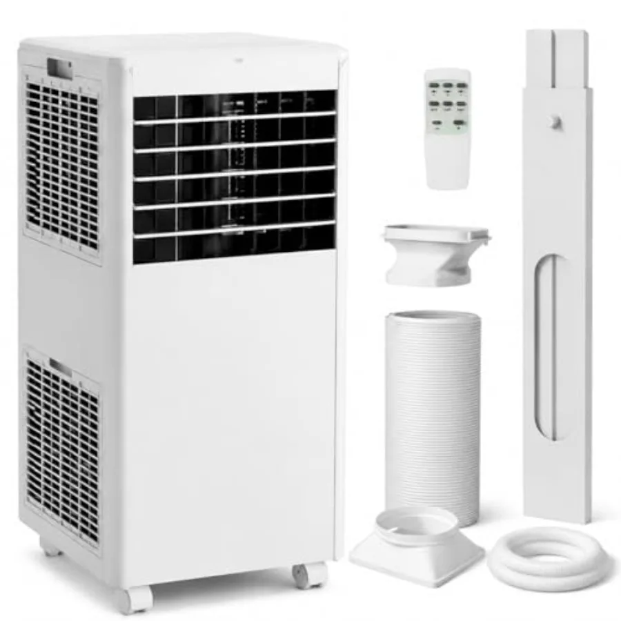 Portable air conditioner for bedroom office dorm: 8000 BTU, compact white unit cooling up to 350 sq ft, 3-in-1 cooling dehumidi
Portable air conditioner for bedroom office dorm: 8000 BTU, compact white unit cooling up to 350 sq ft, 3-in-1 cooling dehumidi