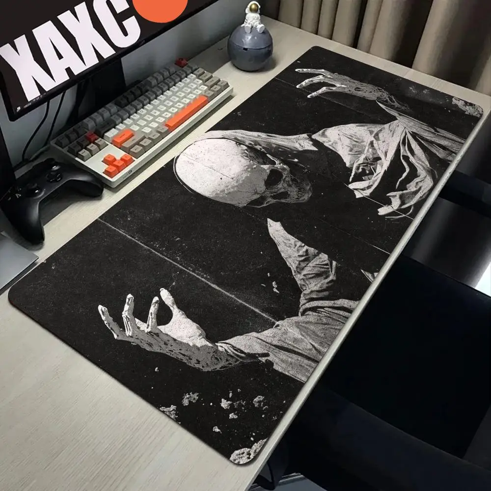 HYBXAXC Desk Mat Non Slip Rubber Mouse Pad Black White Skeleton Wizard Occult Art Design for Gaming Office Decor
HYBXAXC Desk Mat Non Slip Rubber Mouse Pad Black White Skeleton Wizard Occult Art Design for Gaming Office Decor