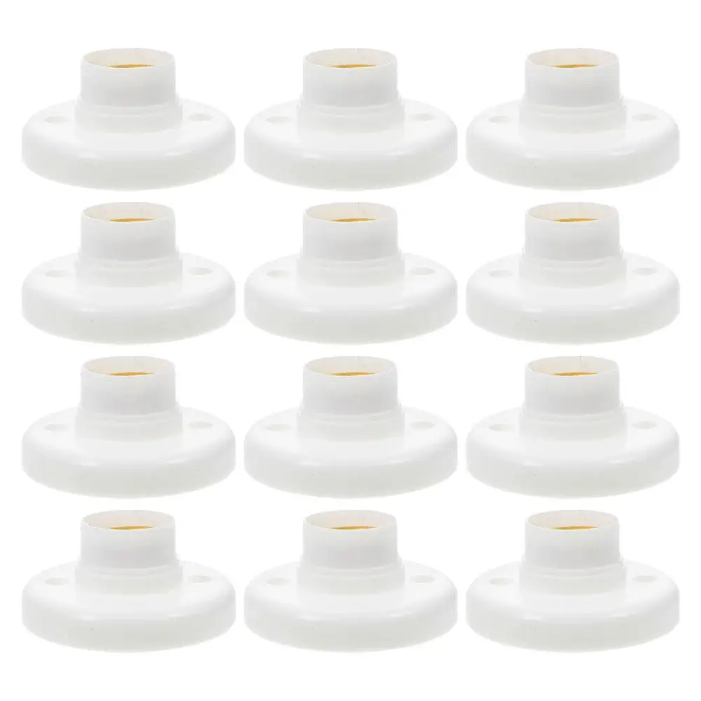 12PCS E27 Base Light Bulb Socket Flat Lamp Holder Secure Replacement Light Bulb Holder Socket Lamp Fixtures
12PCS E27 Base Light Bulb Socket Flat Lamp Holder Secure Replacement Light Bulb Holder Socket Lamp Fixtures