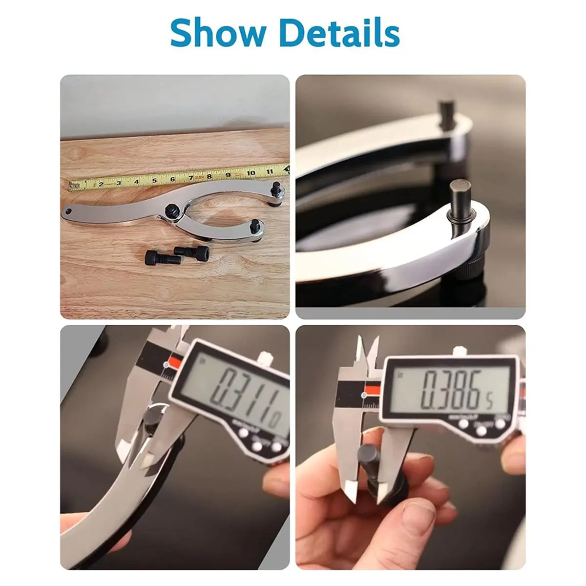 12-Inch Heavy Gland Nut Wrench with Handle, Adjustable Spanner for Hydraulic Cylinder Glands Under 7 Inches
12-Inch Heavy Gland Nut Wrench with Handle, Adjustable Spanner for Hydraulic Cylinder Glands Under 7 Inches