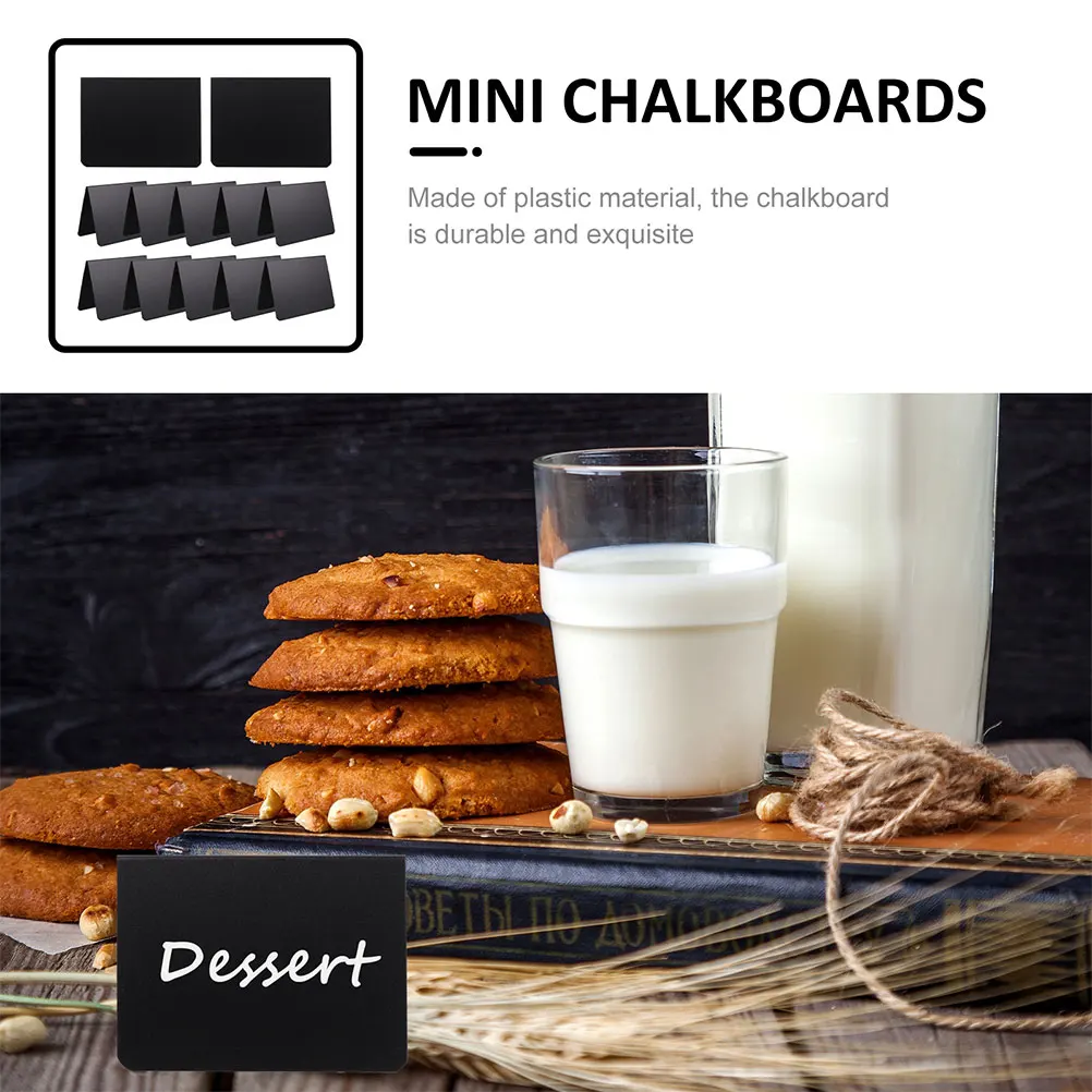 12pcs Mini Blackboard Sign Reusable Double Sided Matte Memo Board For Price Tags Promotional Display Kitchen Notes Tabletop
12pcs Mini Blackboard Sign Reusable Double Sided Matte Memo Board For Price Tags Promotional Display Kitchen Notes Tabletop