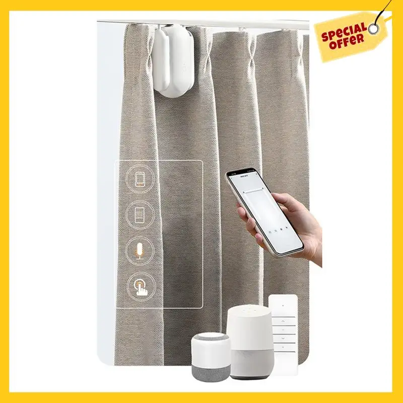 ABCY-Wifi Intelligent Track Curtain Motor Curtain Robot Automatic Opener No Wiring With Gateways Support APP Remote Control
ABCY-Wifi Intelligent Track Curtain Motor Curtain Robot Automatic Opener No Wiring With Gateways Support APP Remote Control