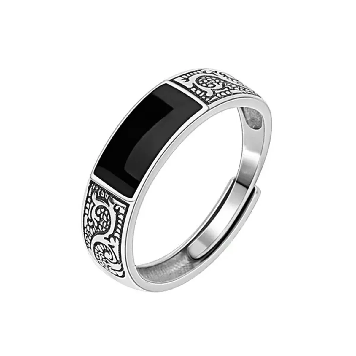 European American Fashion New Vintage Dragon Pattern Titanium Steel Ring Hip Hop Men Single Party Opening Adjustable Ring
European American Fashion New Vintage Dragon Pattern Titanium Steel Ring Hip Hop Men Single Party Opening Adjustable Ring