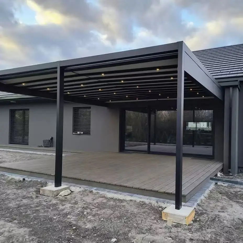 Wholesale Easily Remote Control Exterior Cover Metal Outdoor Metal Pergola Gazebo Louvered Aluminum Pergola
Wholesale Easily Remote Control Exterior Cover Metal Outdoor Metal Pergola Gazebo Louvered Aluminum Pergola
