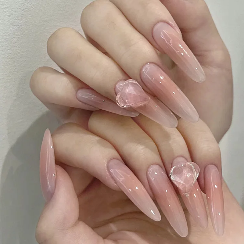 24pcs Almond Press on Nails Nude heart False Nail Medium-Length Full Coverage Nail Tips for Women and Girl Detachable Nail Art
24pcs Almond Press on Nails Nude heart False Nail Medium-Length Full Coverage Nail Tips for Women and Girl Detachable Nail Art