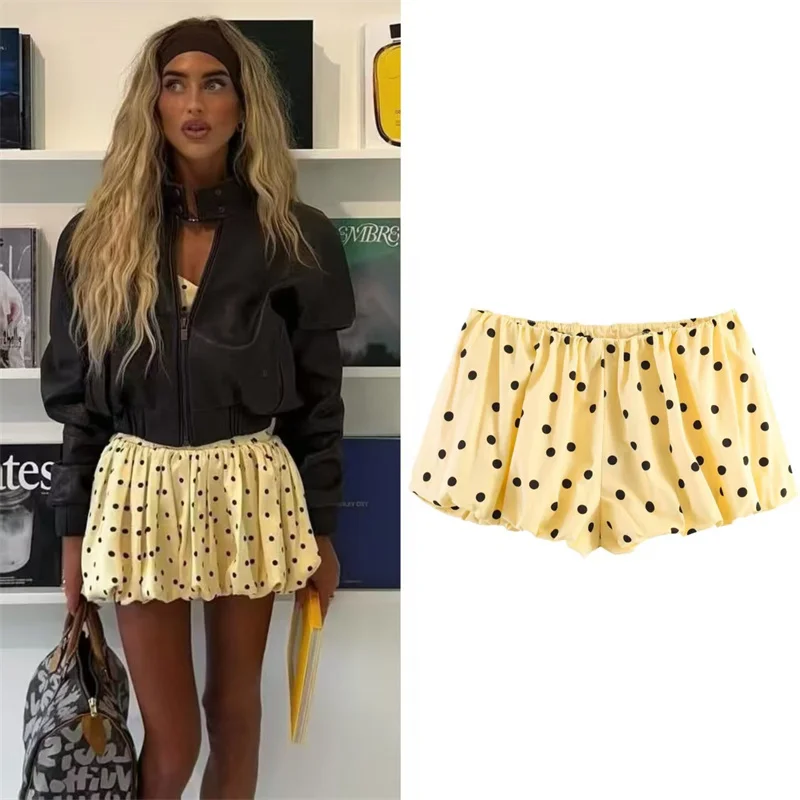 Women's Shorts 2026 Summer New Style Yellow Polka Dot Balloon Fit Casual Shorts Lively Fashionable Versatile
Women's Shorts 2026 Summer New Style Yellow Polka Dot Balloon Fit Casual Shorts Lively Fashionable Versatile