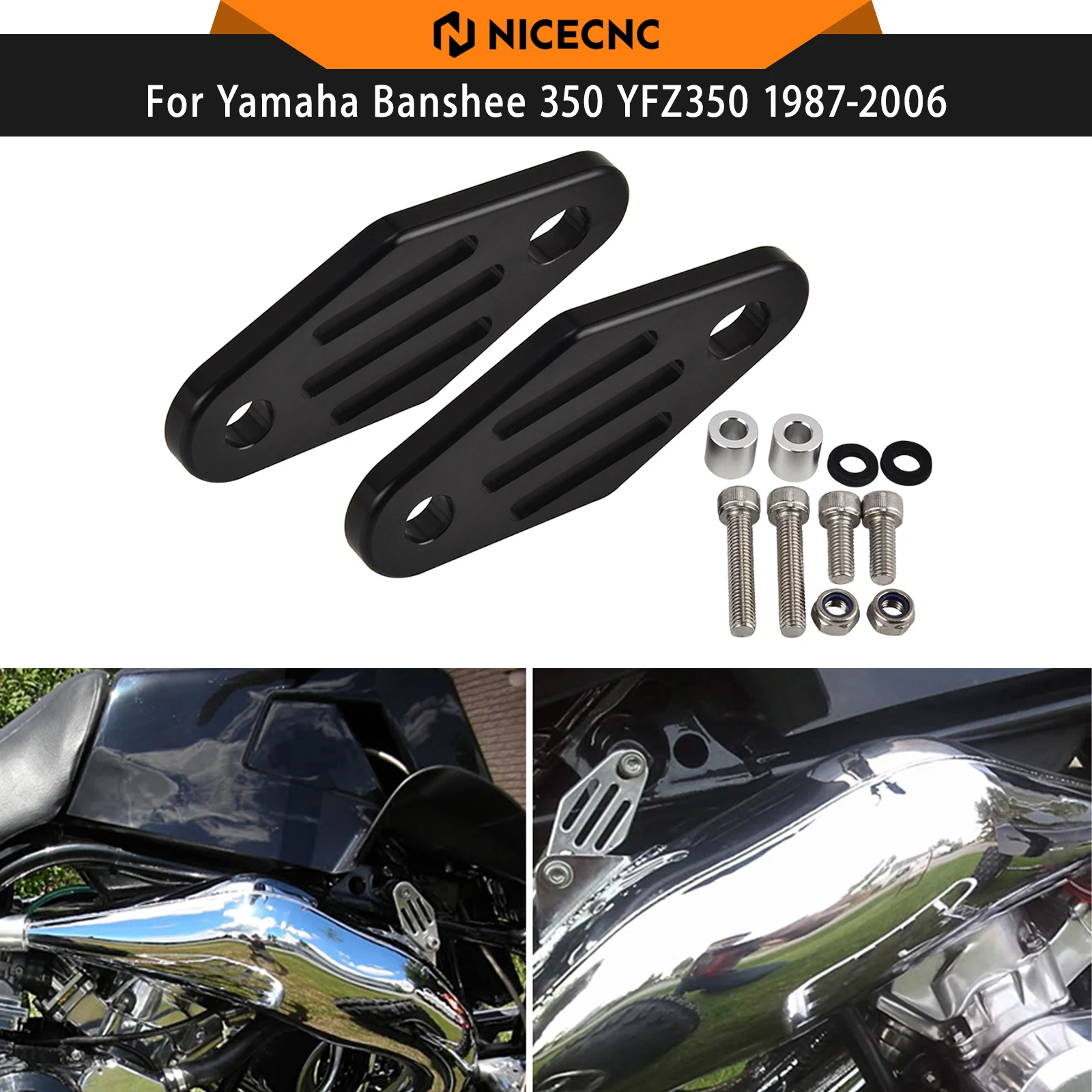 Кронштейны для крепления глушителя NICECNC для Yamaha Banshee 350 YFZ350 SP SE LE 1987-2006, аксессуары для квадроциклов, алюминий 6061-T6
Кронштейны для крепления глушителя NICECNC для Yamaha Banshee 350 YFZ350 SP SE LE 1987-2006, аксессуары для квадроциклов, алюминий 6061-T6