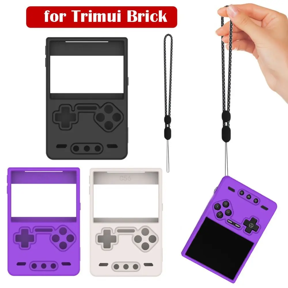 Silicone Protective Cover Anti-Scratch Shockproof Game Console Case with Lanyard Solid Color Protective Shell for Trimui Brick
Silicone Protective Cover Anti-Scratch Shockproof Game Console Case with Lanyard Solid Color Protective Shell for Trimui Brick