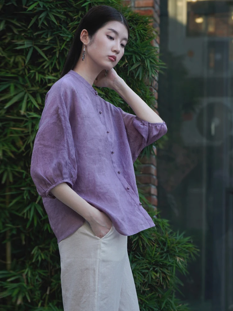 Свободный крой, фиолетовый, хлопковый, льняной, новый летний топ в китайском стиле, дышащий, удобный, повседневная одежда, традиционный этнический...
Свободный крой, фиолетовый, хлопковый, льняной, новый летний топ в китайском стиле, дышащий, удобный, повседневная одежда, традиционный этнический...