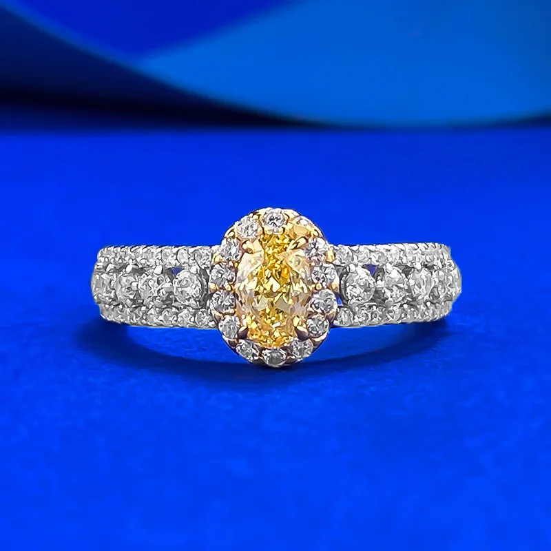 S925 Silver Live New High Carbon Zircon Inlaid 4 * 6 Pigeon Egg Ring Female Ins Style
S925 Silver Live New High Carbon Zircon Inlaid 4 * 6 Pigeon Egg Ring Female Ins Style