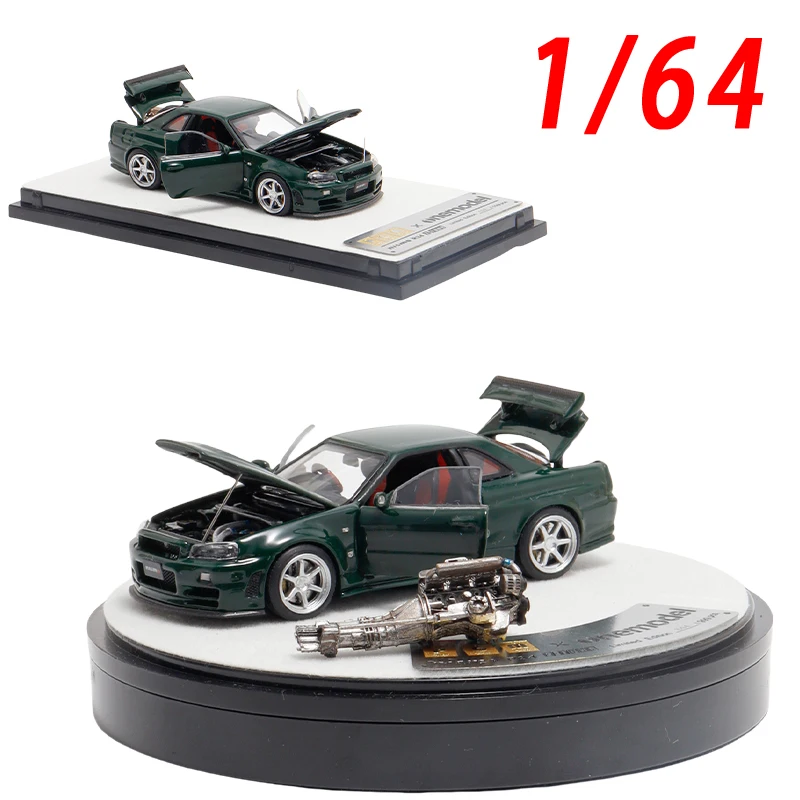 PGM Diecast 1/64 Scale Nissan GTR R34 Z Tune Alloy Car Model Nissan Play Vehicles Collection Toys for Boys Gift
PGM Diecast 1/64 Scale Nissan GTR R34 Z Tune Alloy Car Model Nissan Play Vehicles Collection Toys for Boys Gift