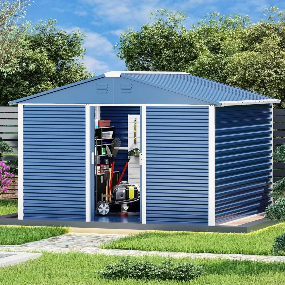 10FT x 10FT Metal Outdoor Storage Shed, Steel Utility Tool Shed Storage House with Sliding Door, Metal Sheds Outdoor Storage
10FT x 10FT Metal Outdoor Storage Shed, Steel Utility Tool Shed Storage House with Sliding Door, Metal Sheds Outdoor Storage