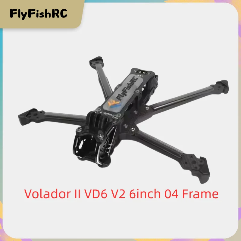 FlyFishRC Volador II VD6 V2 Deadcat T700 6inch Frame Kit Compatible with DJI O4 Air Unit Pro for RC FPV Freestyle Racing Drone
FlyFishRC Volador II VD6 V2 Deadcat T700 6inch Frame Kit Compatible with DJI O4 Air Unit Pro for RC FPV Freestyle Racing Drone