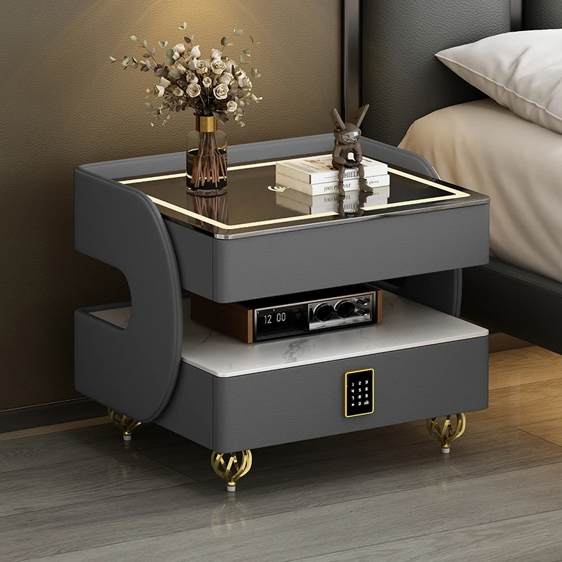 Large Light Safe Nightstands Wooden Unique Gray Storage Bedsides Nightstands Bedroom Modern Mesa De Noche Designer Furniture
Large Light Safe Nightstands Wooden Unique Gray Storage Bedsides Nightstands Bedroom Modern Mesa De Noche Designer Furniture