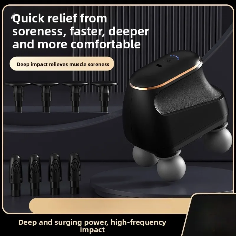 Four-head Fascia Gun Massager Mini Professional Strong Shock Relaxation Massage Gun USB Charging High Frequency Vibration
Four-head Fascia Gun Massager Mini Professional Strong Shock Relaxation Massage Gun USB Charging High Frequency Vibration
