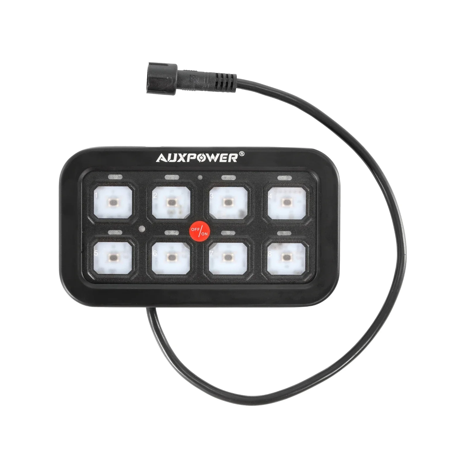 AUXPOWER RGB A38 8-панельная панель переключателей, тумблер/мгновенный/импульсный, поддерживается с управлением через приложение (односторонняя розетка)
AUXPOWER RGB A38 8-панельная панель переключателей, тумблер/мгновенный/импульсный, поддерживается с управлением через приложение (односторонняя розетка)