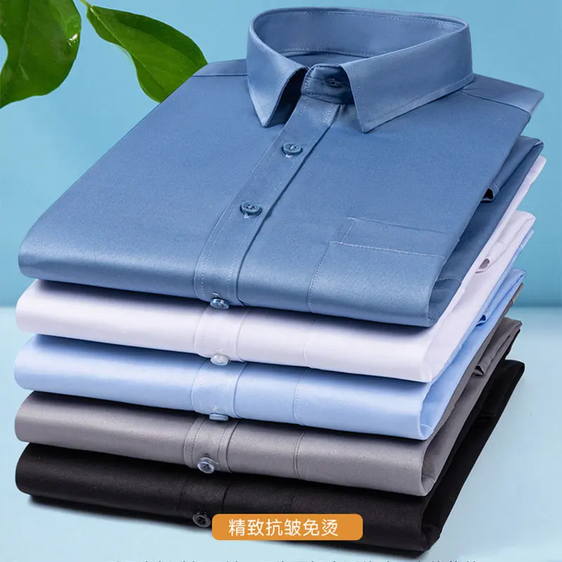 7XL men's long-sleeved shirt Spring Summer formal high quality business casual wear breathable fashion solid color plus size
7XL men's long-sleeved shirt Spring Summer formal high quality business casual wear breathable fashion solid color plus size