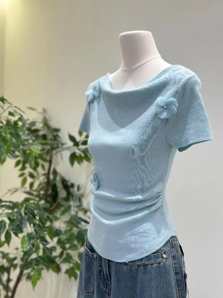 Unique Super Beautiful Ice Silk Short Sleeve Knitted Shirt Slim Fit Hanging Collar Whitening Summer 2026 Commute Style Korean...
Unique Super Beautiful Ice Silk Short Sleeve Knitted Shirt Slim Fit Hanging Collar Whitening Summer 2026 Commute Style Korean...