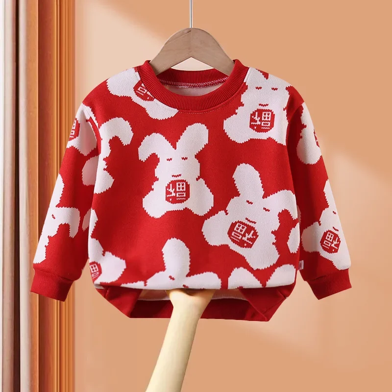 Winter Children T-Shirt Plus Velvet Sweater For Kids Thicken Warm Boys Sweatshirts Girls Pullover Christmas Baby Outerwear 2023
Winter Children T-Shirt Plus Velvet Sweater For Kids Thicken Warm Boys Sweatshirts Girls Pullover Christmas Baby Outerwear 2023