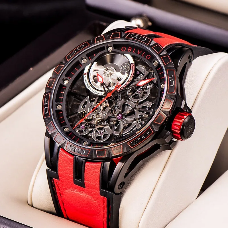Men's racing hollow mechanical watch tourbillon 47mm dial 50m waterproof 316 stainless steel case luminous men's watch dial
Men's racing hollow mechanical watch tourbillon 47mm dial 50m waterproof 316 stainless steel case luminous men's watch dial