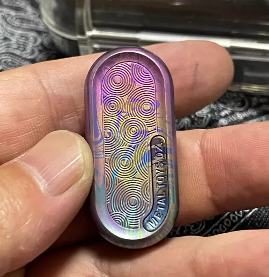 Used EDC Dz Titanium Rain Topb timascus fidget slider decompression toy
Used EDC Dz Titanium Rain Topb timascus fidget slider decompression toy