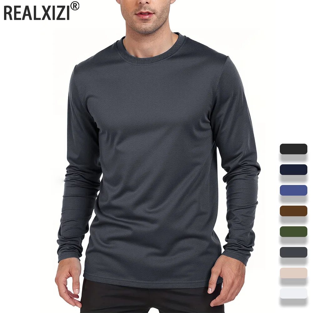 Spring Autumn Men‘s T-shirts Long Sleeve Casual Tops Solid Color High Quality Male T-Shirt Classic Men Clothing
Spring Autumn Men‘s T-shirts Long Sleeve Casual Tops Solid Color High Quality Male T-Shirt Classic Men Clothing