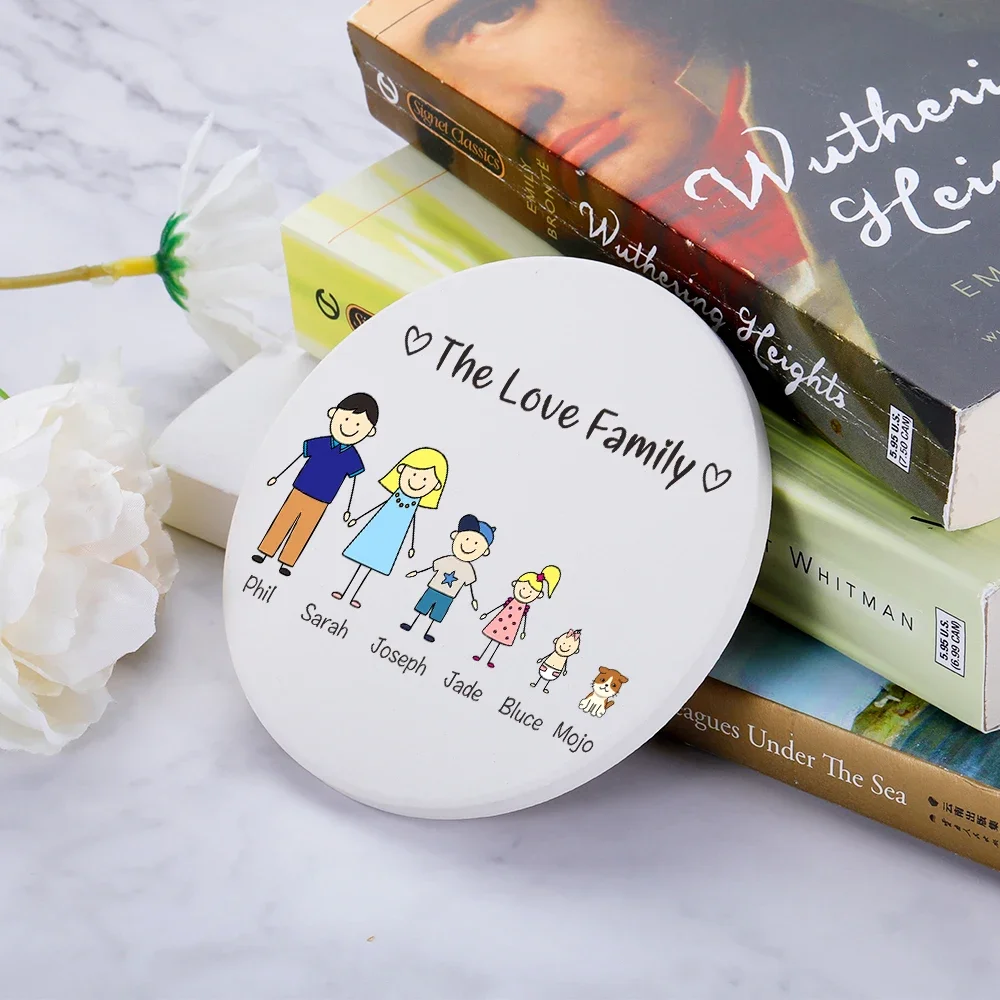 Family Love Cute Coasters Custom The Love Family to Parents Children Present Ceramics Coaster Familia Member Gift Coffee Cup Pad
Family Love Cute Coasters Custom The Love Family to Parents Children Present Ceramics Coaster Familia Member Gift Coffee Cup Pad
