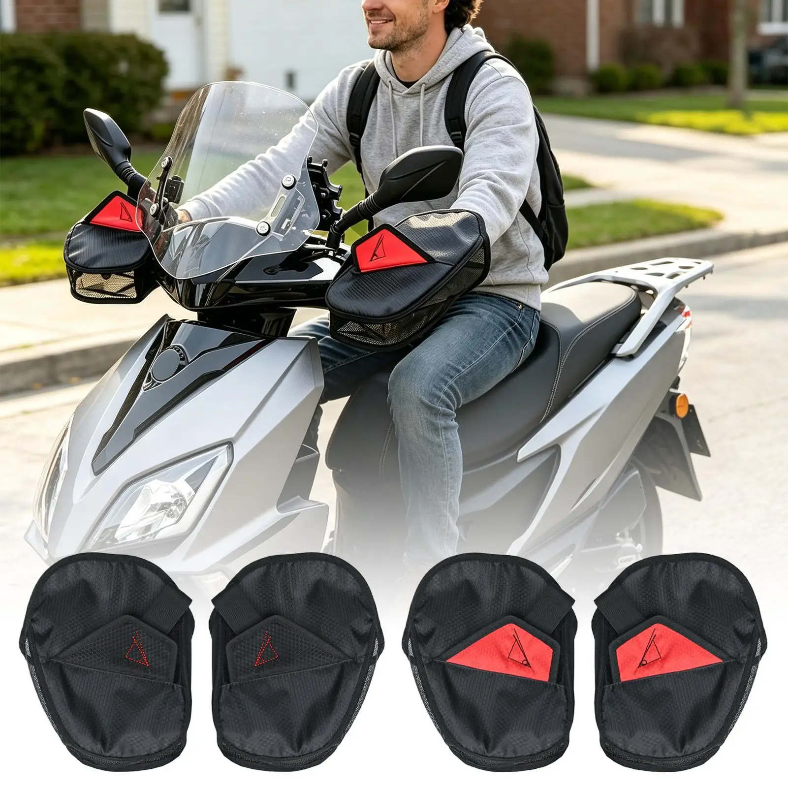 Motorcycle Handlebar Muffs Breathable Mesh Bike Mittens Hand Covers for Scooter Bike Mountain Road Long Distance Riding
Motorcycle Handlebar Muffs Breathable Mesh Bike Mittens Hand Covers for Scooter Bike Mountain Road Long Distance Riding