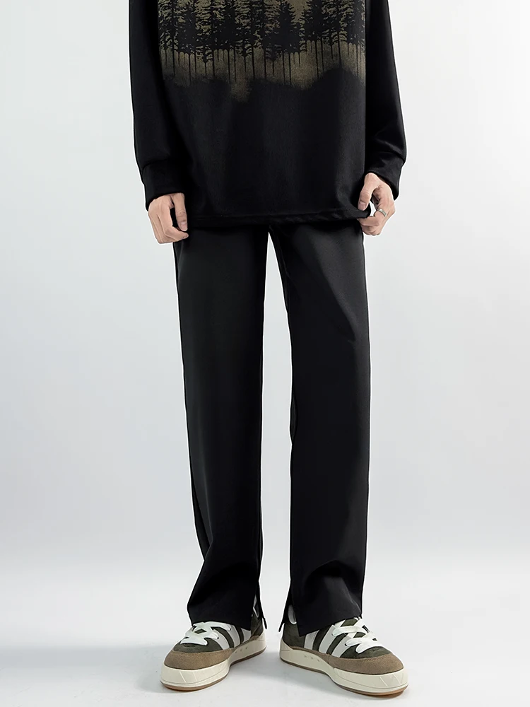 Summer Thin Casual Pants Men's Trendy High Street Loose Straight Drapey West Pants Long Youth Active Sle Pure Color mid Waist
Summer Thin Casual Pants Men's Trendy High Street Loose Straight Drapey West Pants Long Youth Active Sle Pure Color mid Waist