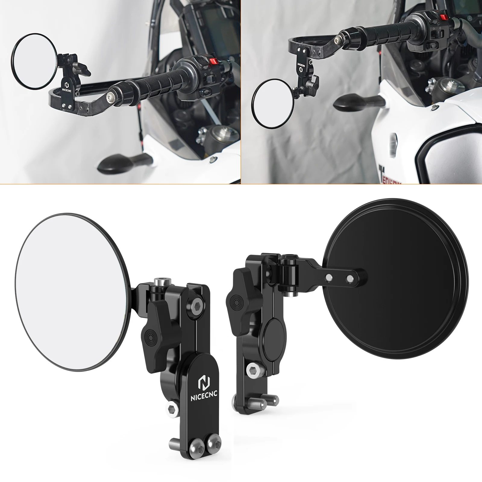Universal Round Mirror Quick Flip Mirrors for KTM Husqvarna Honda Yamaha Suzuki Kawasaki Handguard Mirrors Rearview Side Mirror
Universal Round Mirror Quick Flip Mirrors for KTM Husqvarna Honda Yamaha Suzuki Kawasaki Handguard Mirrors Rearview Side Mirror
