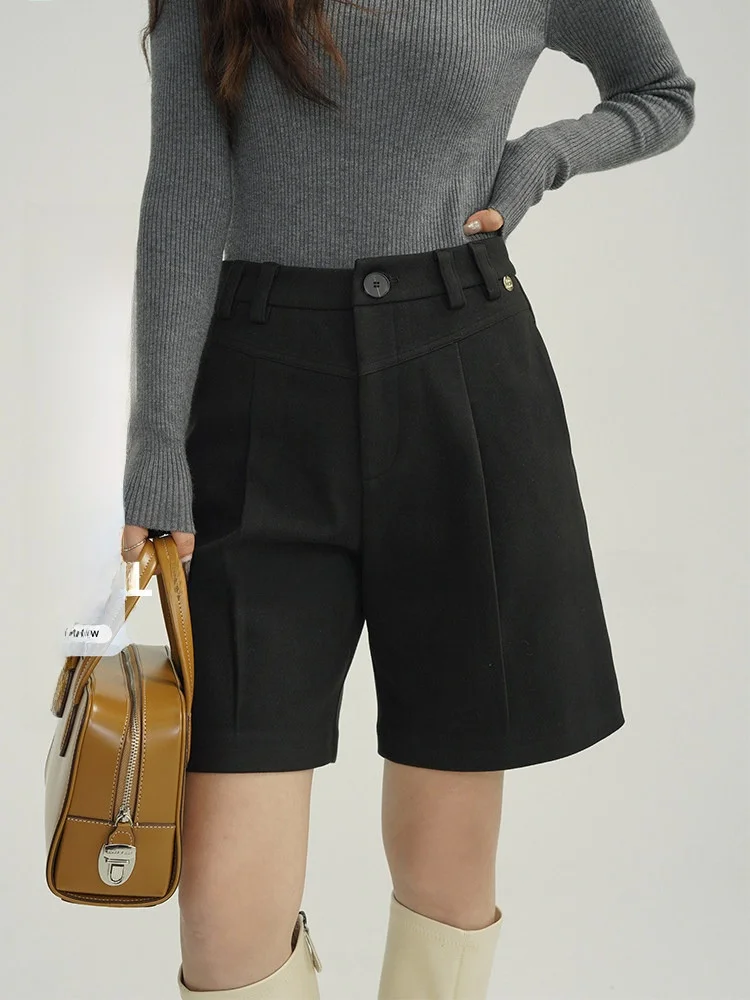 Bla High Waist Commuter Design Woolen Pants Women's Autumn Winter Casual Versatile Straight Leg Trousers Faionable
Bla High Waist Commuter Design Woolen Pants Women's Autumn Winter Casual Versatile Straight Leg Trousers Faionable