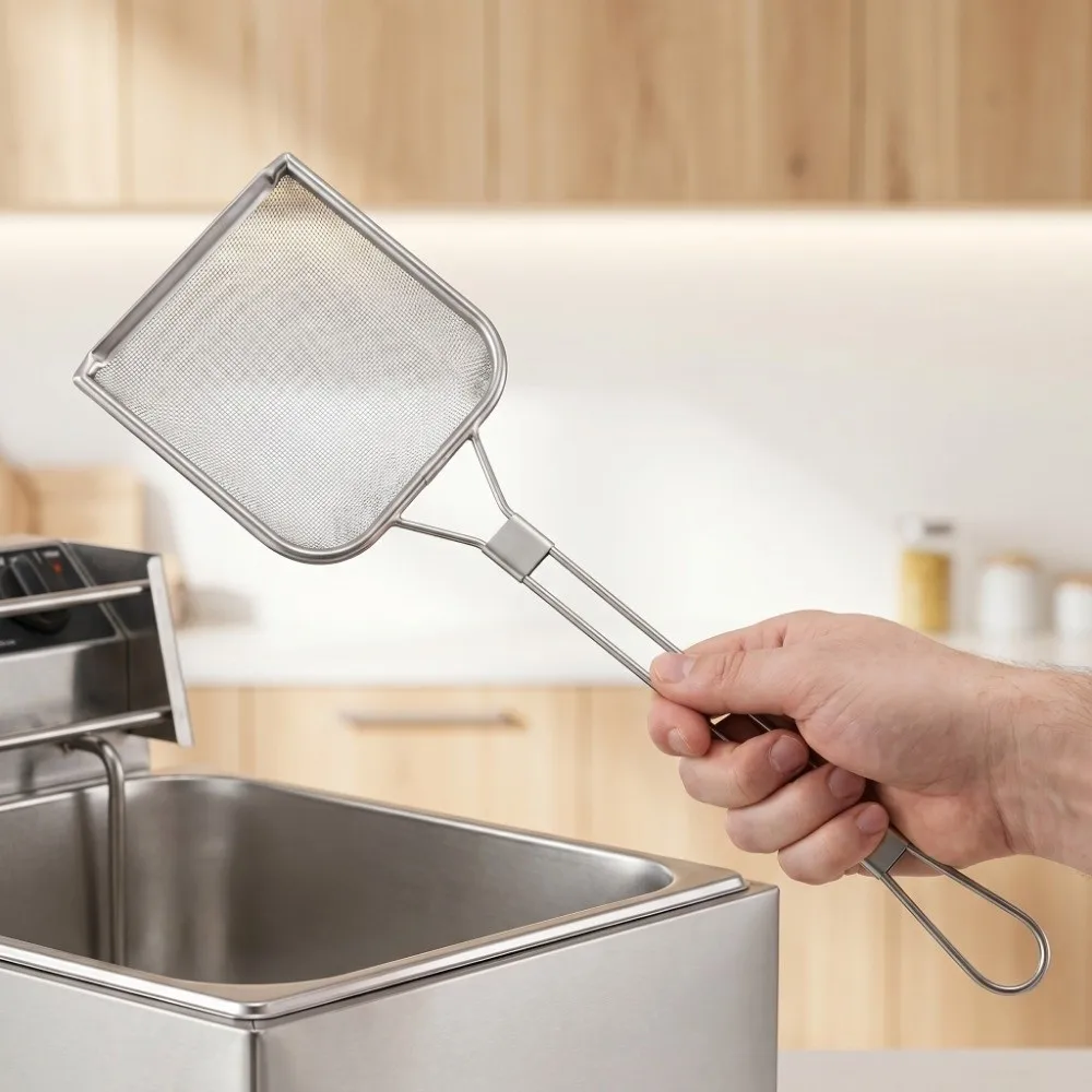 Stainless Steel Oil Strainer Skimmer Fine Mesh Hanging Hole Oil Skimmer Spoon Long Handle Multi-Purpose Skimmer Spoon
Stainless Steel Oil Strainer Skimmer Fine Mesh Hanging Hole Oil Skimmer Spoon Long Handle Multi-Purpose Skimmer Spoon