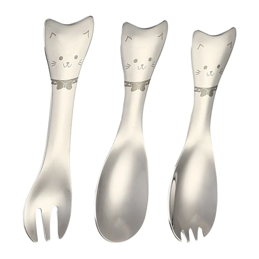 3 Pcs Stainless Steel Cat Spoon Fork Kids Utensils Ice Cream Scooper Salad Serving Toddler Plates For Family Party Camping
3 Pcs Stainless Steel Cat Spoon Fork Kids Utensils Ice Cream Scooper Salad Serving Toddler Plates For Family Party Camping