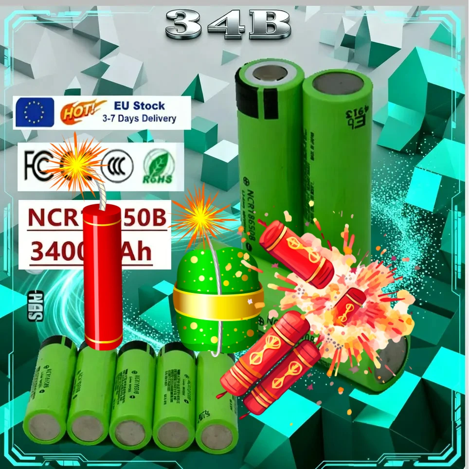 2026 34B 100% New NCR18650B 3.7v 3400mah 18650 Lithium Rechargeable Battery Flashlight batteries
2026 34B 100% New NCR18650B 3.7v 3400mah 18650 Lithium Rechargeable Battery Flashlight batteries