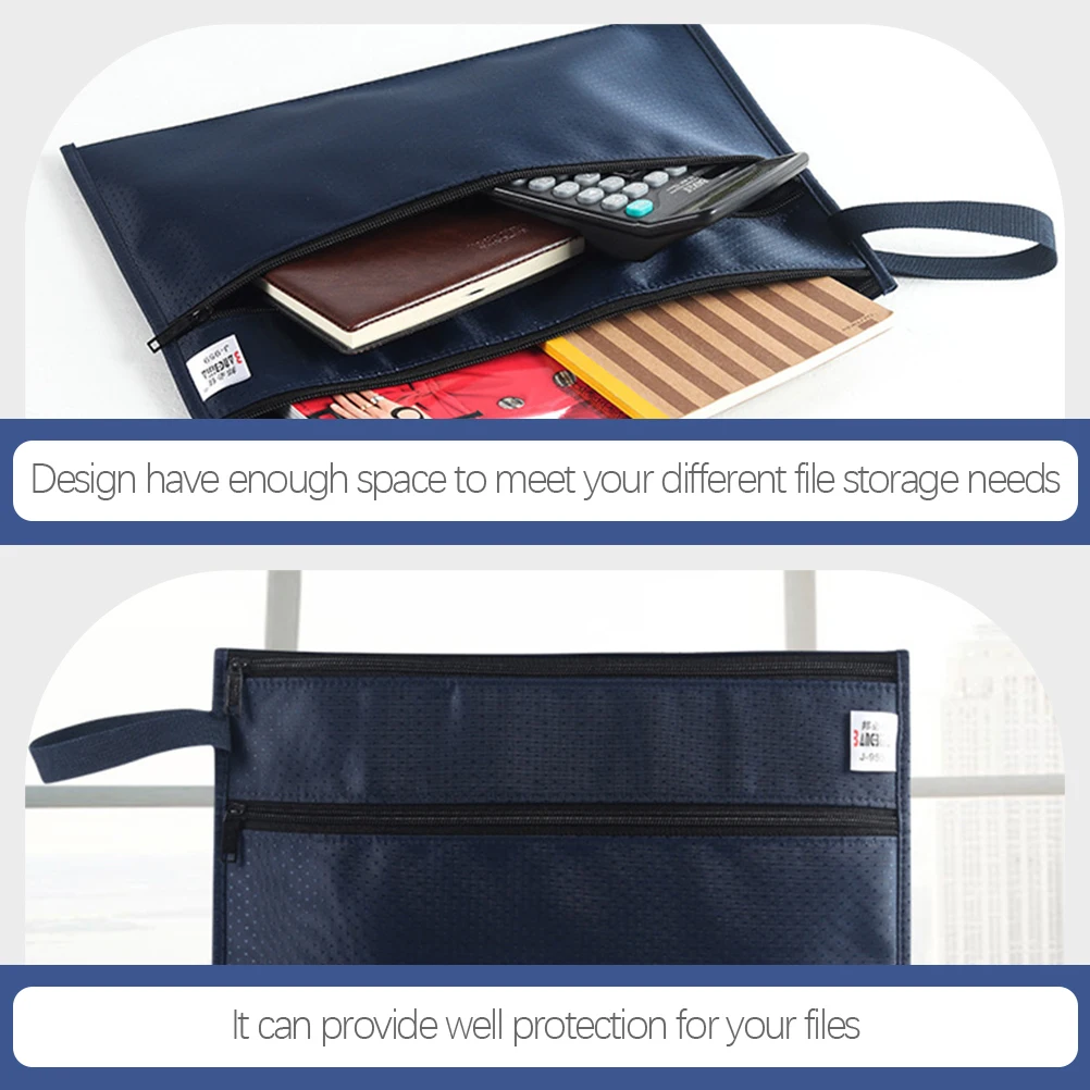 Manager Waterproof Zipper File Bag Office Documents Bags Oxford Cloth School Organizer Important
Manager Waterproof Zipper File Bag Office Documents Bags Oxford Cloth School Organizer Important
