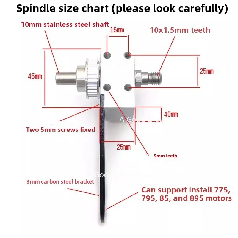 Applied To Small Table Saw Spindle Without Power Bearing Seat DIY Miniature Chainsaw Drop-off Shaft Table Saw Spindle Assembly
Applied To Small Table Saw Spindle Without Power Bearing Seat DIY Miniature Chainsaw Drop-off Shaft Table Saw Spindle Assembly