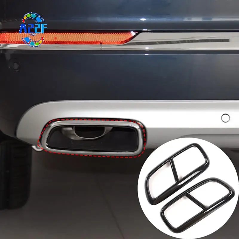 A22F-Black Stainless Steel Pipe Throat Exhaust Outputs Tail Frame Trim Cover For Volvo XC90 Exterior Accessories, 2Pcs
A22F-Black Stainless Steel Pipe Throat Exhaust Outputs Tail Frame Trim Cover For Volvo XC90 Exterior Accessories, 2Pcs