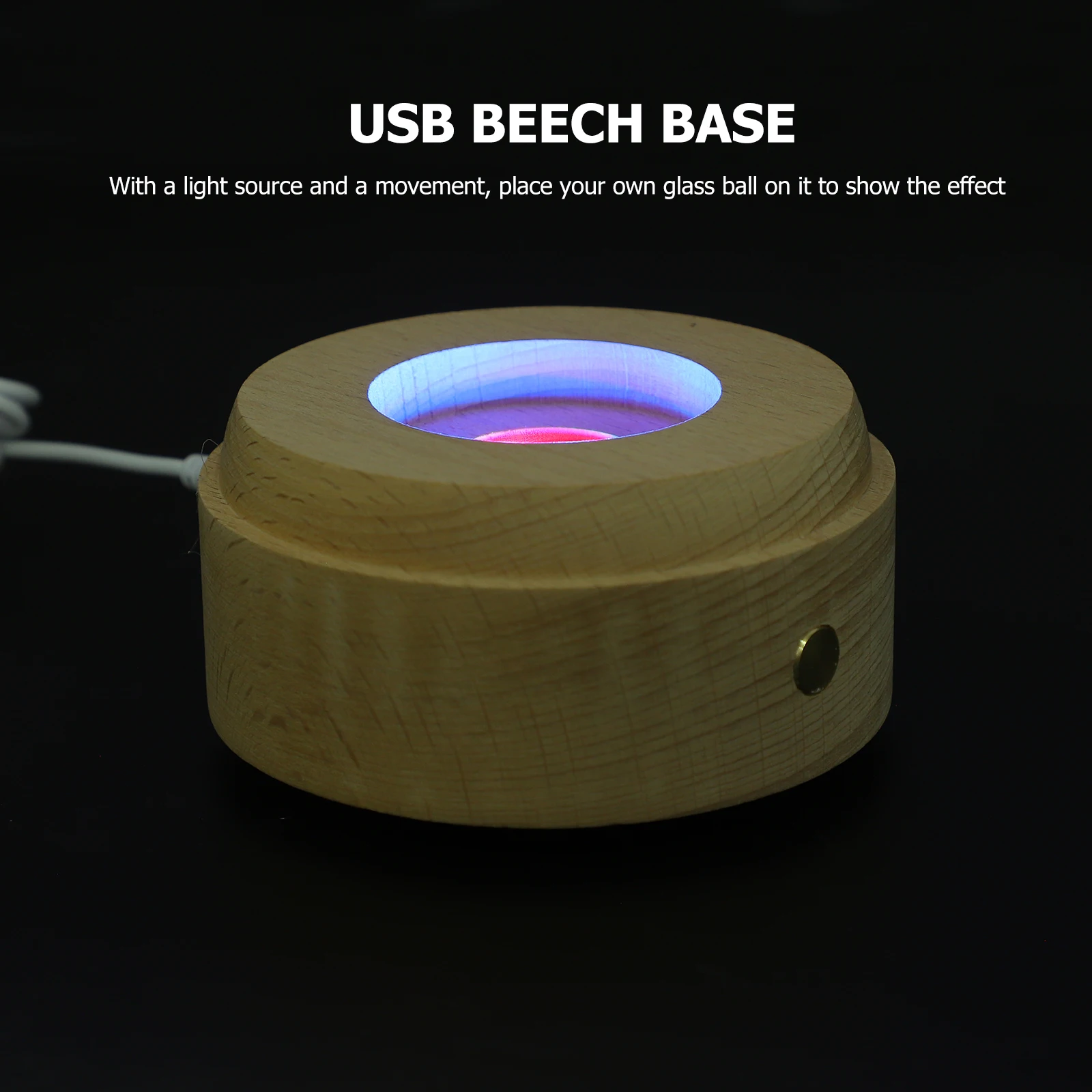 USB Beech Wood Base LED Light for Crystal Ball Display Stand Portable Lamp Lighting Art Home Decor Wooden Holder
USB Beech Wood Base LED Light for Crystal Ball Display Stand Portable Lamp Lighting Art Home Decor Wooden Holder