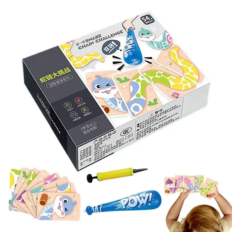 Игра-головоломка со змеей, карты с животными, соответствующие головоломки, мультяшные дошкольные обучающие мероприятия, игры для семейных вечеринок для детей от 3 лет
Игра-головоломка со змеей, карты с животными, соответствующие головоломки, мультяшные дошкольные обучающие мероприятия, игры для семейных вечеринок для детей от 3 лет