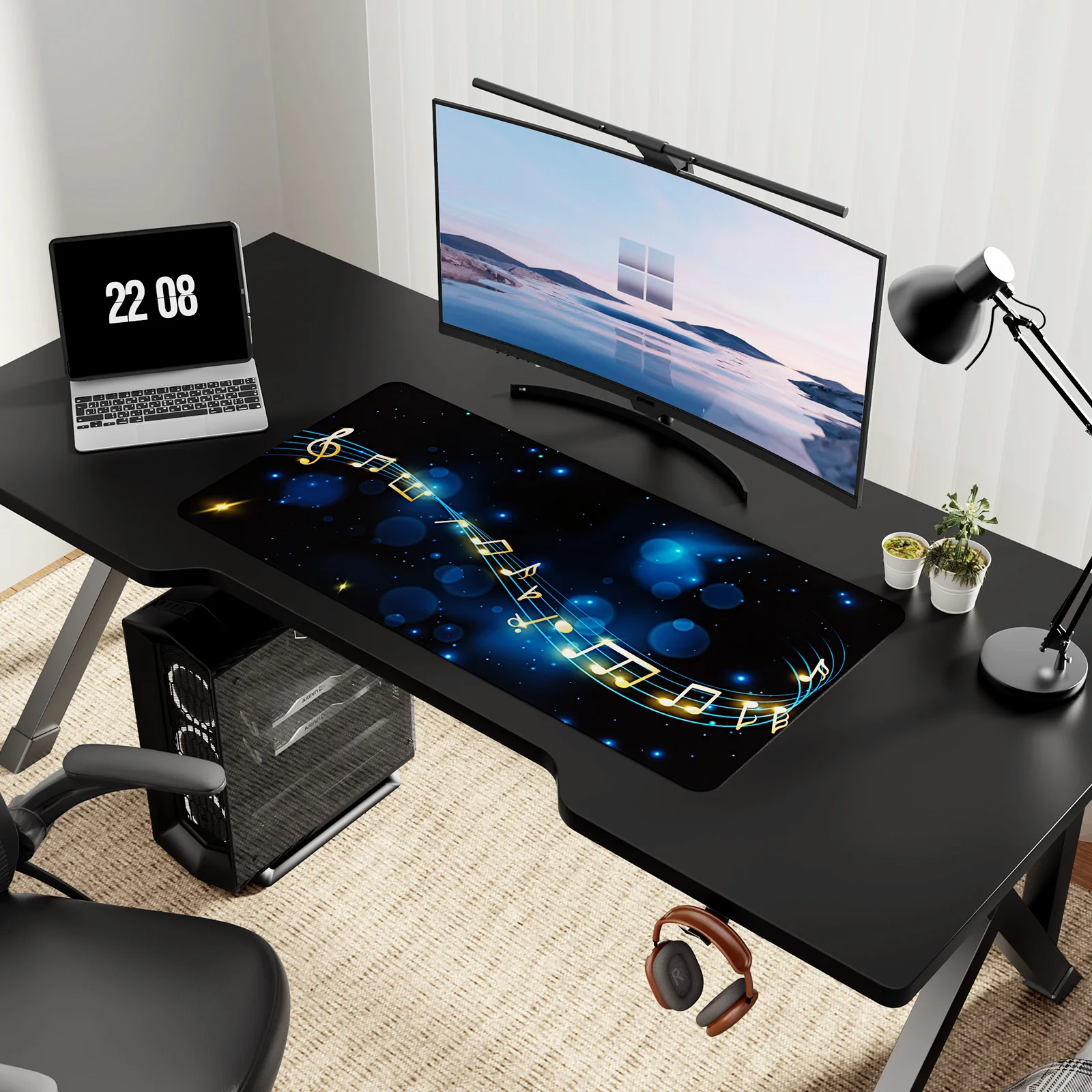 Music Pattern Mouse Pad, Keyboard Leather Desk Mat ,Gaming Large Mousepad, Office Desk Pad for Home /School/Office
Music Pattern Mouse Pad, Keyboard Leather Desk Mat ,Gaming Large Mousepad, Office Desk Pad for Home /School/Office
