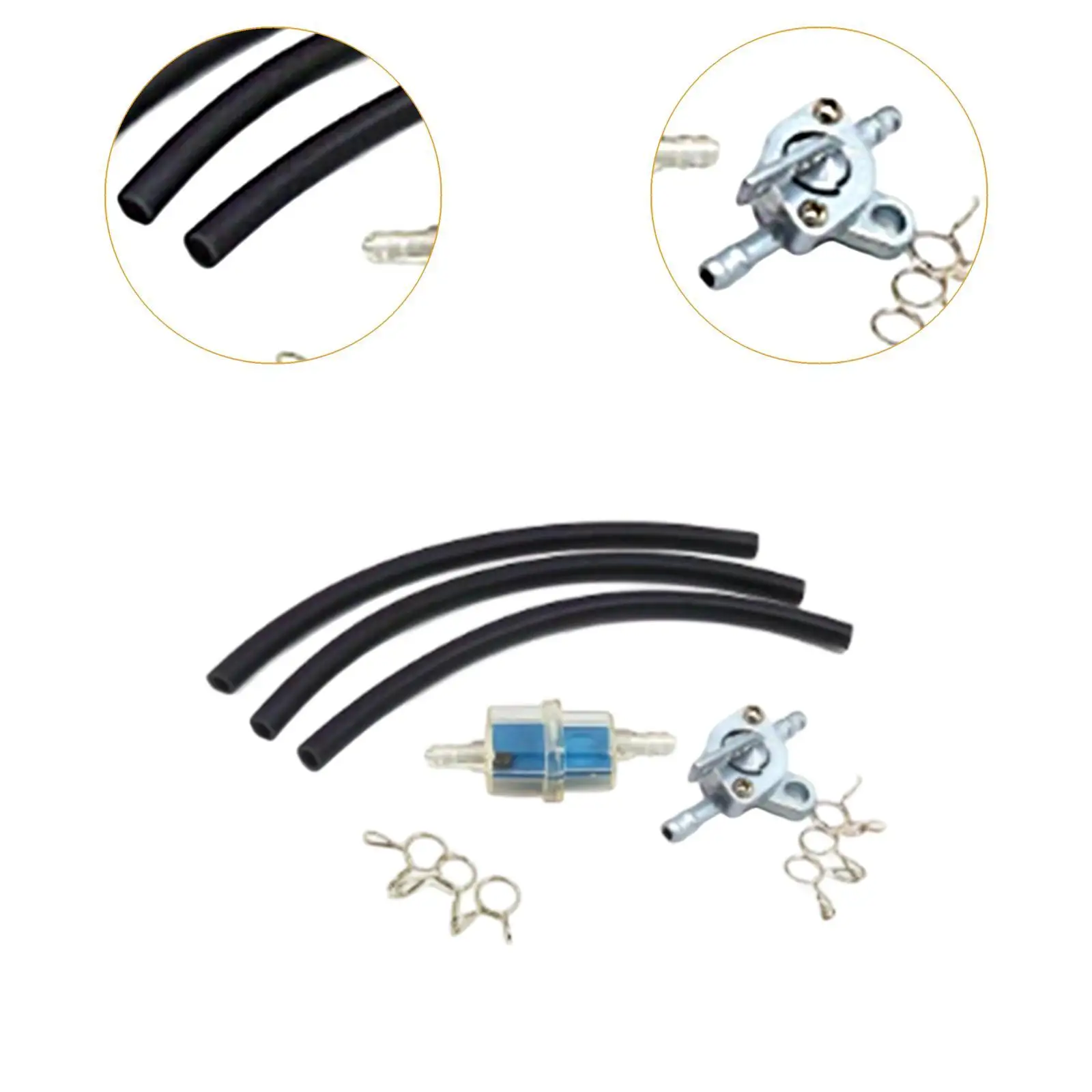 Motorcycle Fuel Hose Oil Filter Kit 6 Spring Action Hose Clamps Sturdy Compatible Replacement High Performance Fittings
Motorcycle Fuel Hose Oil Filter Kit 6 Spring Action Hose Clamps Sturdy Compatible Replacement High Performance Fittings