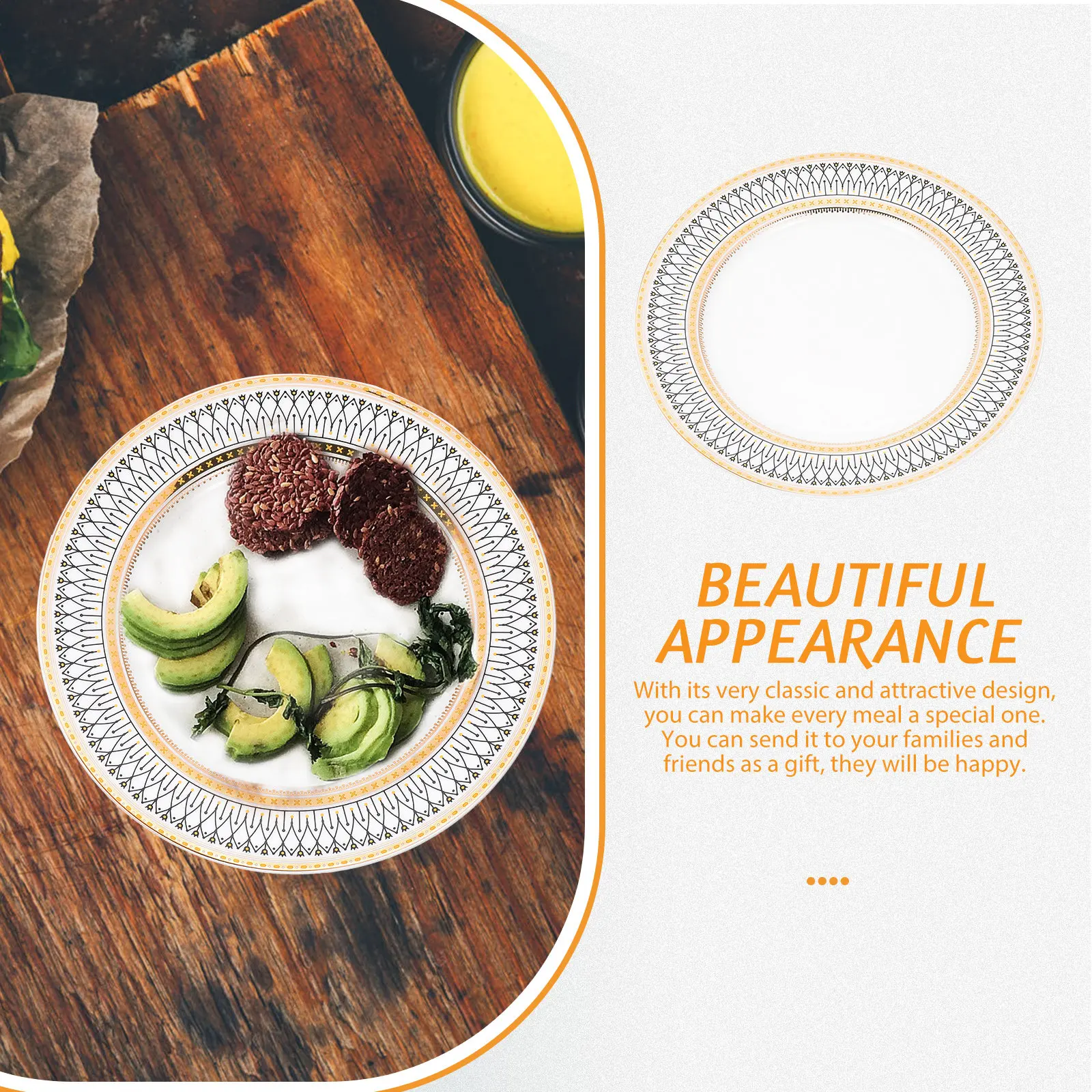 Exquisite Serving Plate for Steak Fruit Snack Dessert Storage Premium Reusable Dishwasher Safe Food Plate Home Kitchen Dining
Exquisite Serving Plate for Steak Fruit Snack Dessert Storage Premium Reusable Dishwasher Safe Food Plate Home Kitchen Dining