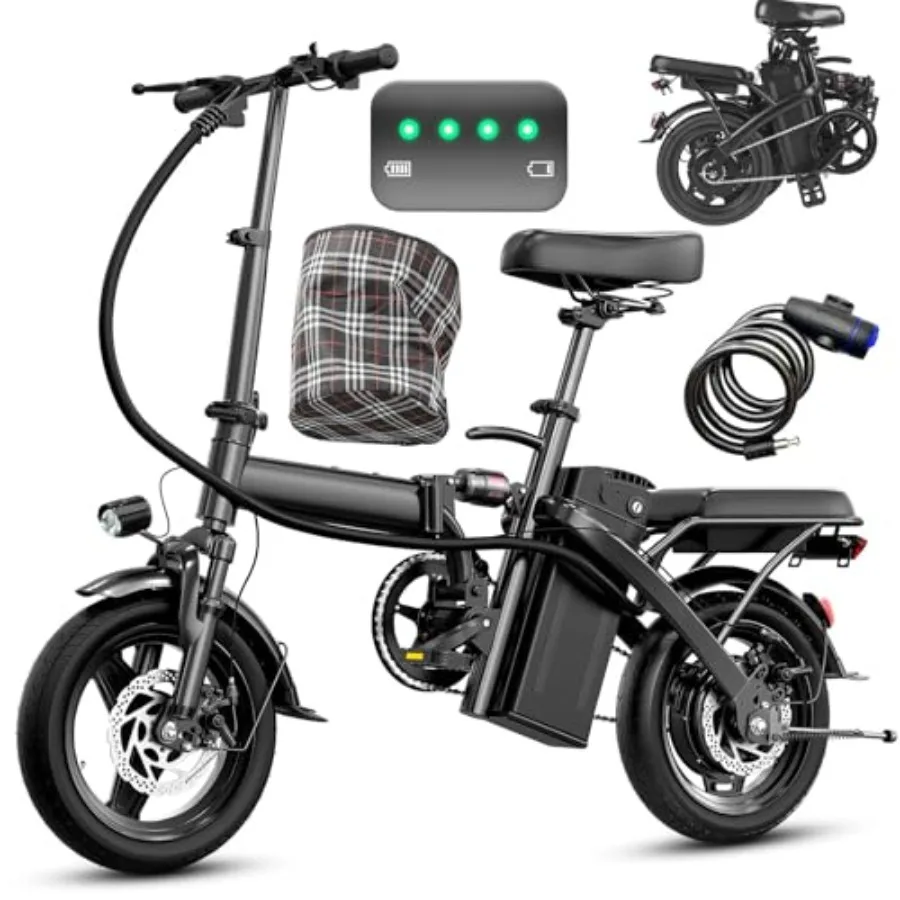 Electric Bike for Adults and Teens 560-740W Motor 20-25MPH Compact Commuter Folding Ebike 32 Miles Range 48V 10Ah Battery 3-Lev
Electric Bike for Adults and Teens 560-740W Motor 20-25MPH Compact Commuter Folding Ebike 32 Miles Range 48V 10Ah Battery 3-Lev