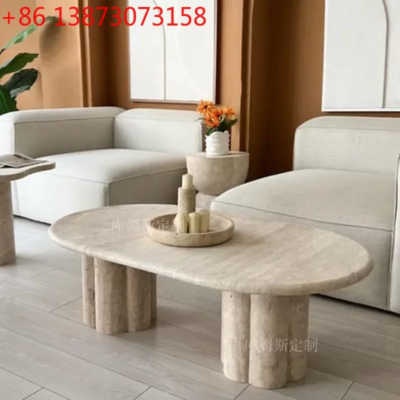 Wabi Sand Wind Light Luxury Natural Travertine Coffee Table Modern Simple Model Room Small Unit Rectangle Coffee Table
Wabi Sand Wind Light Luxury Natural Travertine Coffee Table Modern Simple Model Room Small Unit Rectangle Coffee Table