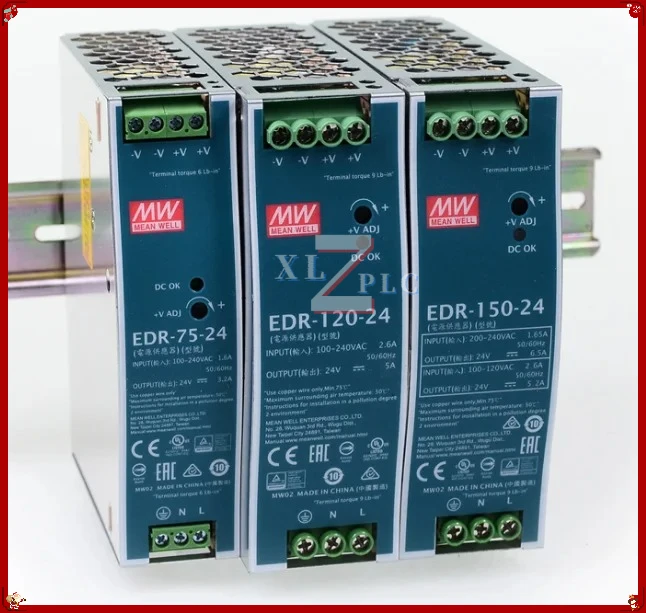 Новый оригинальный блок питания EDR XDR DC 120E150 для монтажа на DIN-рейку, 220 В, 12В/24В/36В/48В, трансформатор 75 Вт
Новый оригинальный блок питания EDR XDR DC 120E150 для монтажа на DIN-рейку, 220 В, 12В/24В/36В/48В, трансформатор 75 Вт