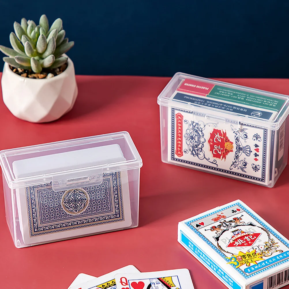 2 Pcs Business Card Holders Storage Box Blank Playing Cards Poker Case Travel Collapsible Bins
2 Pcs Business Card Holders Storage Box Blank Playing Cards Poker Case Travel Collapsible Bins